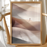 Solitary Journey Through Sand Waves