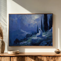 Solitude Beneath Indigo Skies