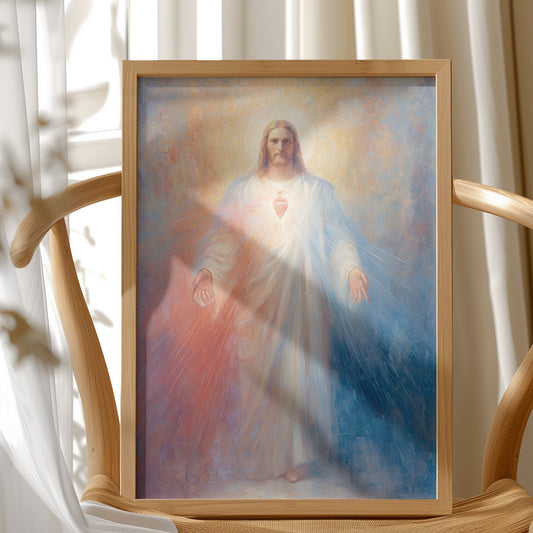 Sacred Light On Wooden Rest