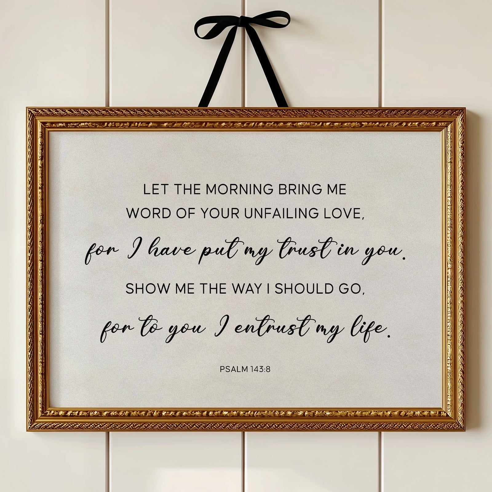 Morning Prayer In Wooden Frames