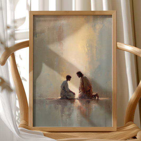 Divine Light Illuminates Sacred Moment