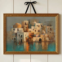 Mediterranean Mirage: Domes At Dusk