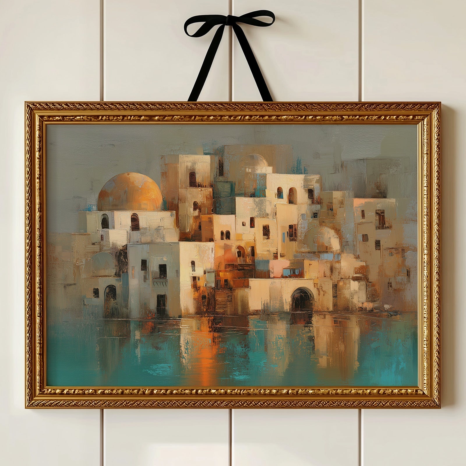 Mediterranean Mirage: Domes At Dusk