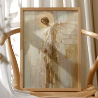 Ethereal Guardian in Golden Light