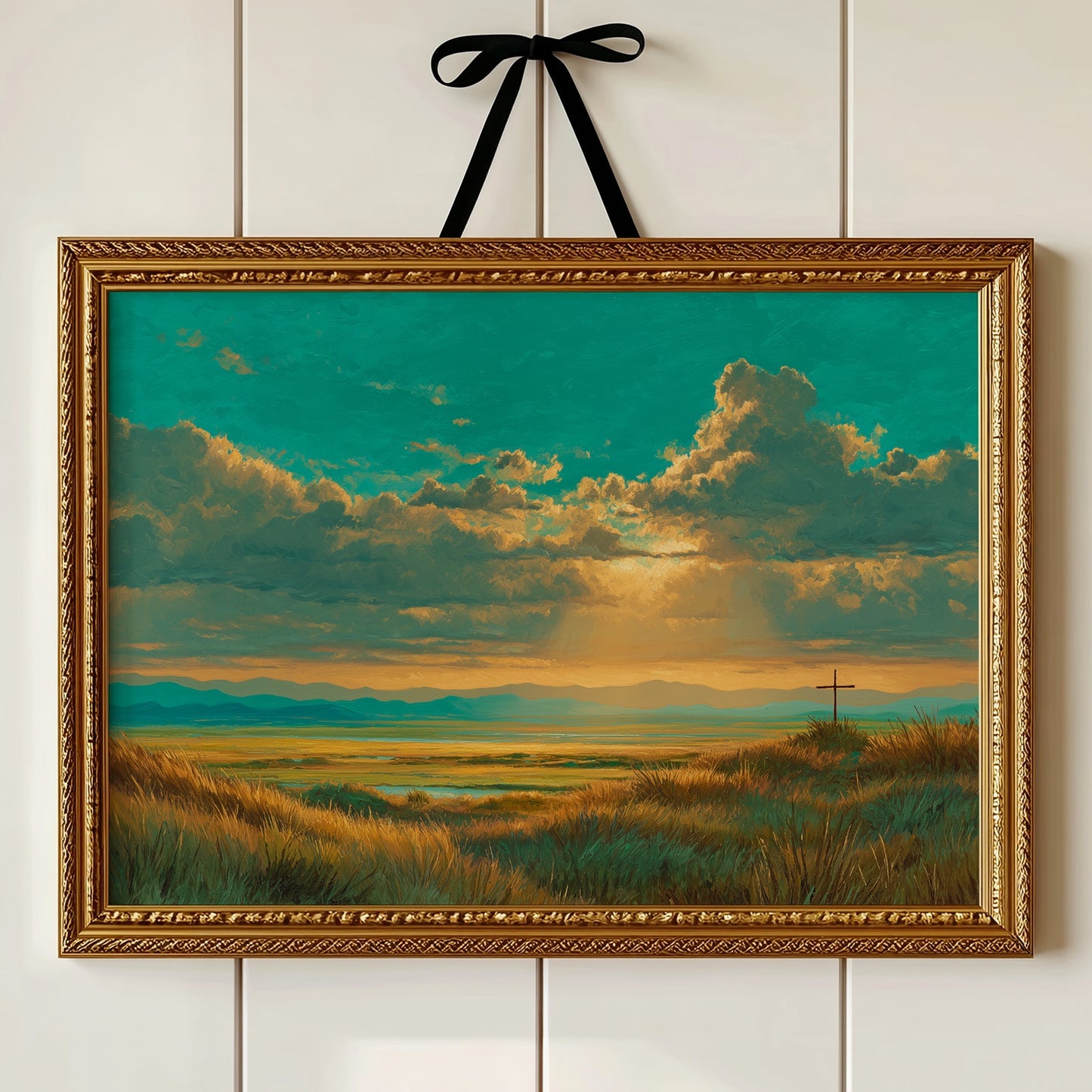 Emerald Skies Over Sacred Plains