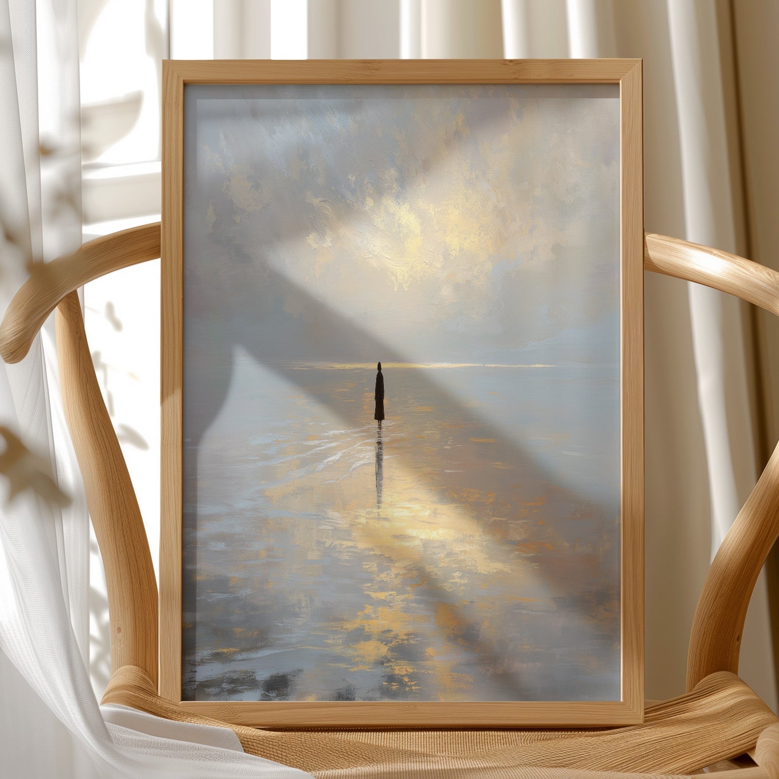 Solitude Walks Upon Golden Waters