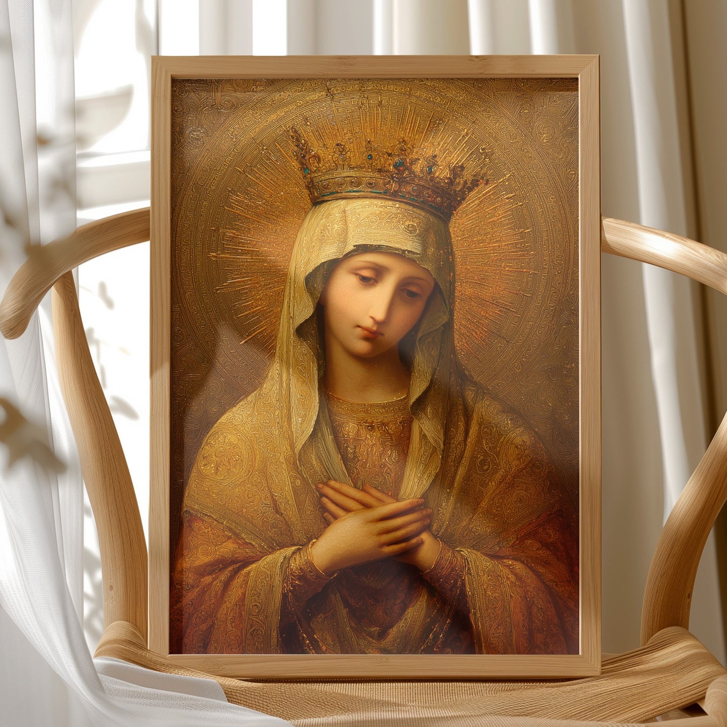 Radiant Devotion in Golden Hues