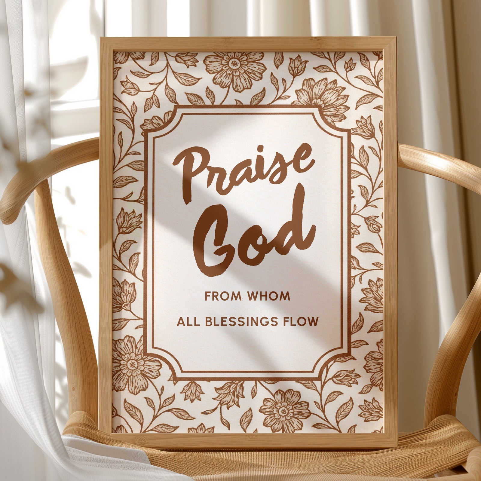 Sepia Devotion Blooms In Gratitude