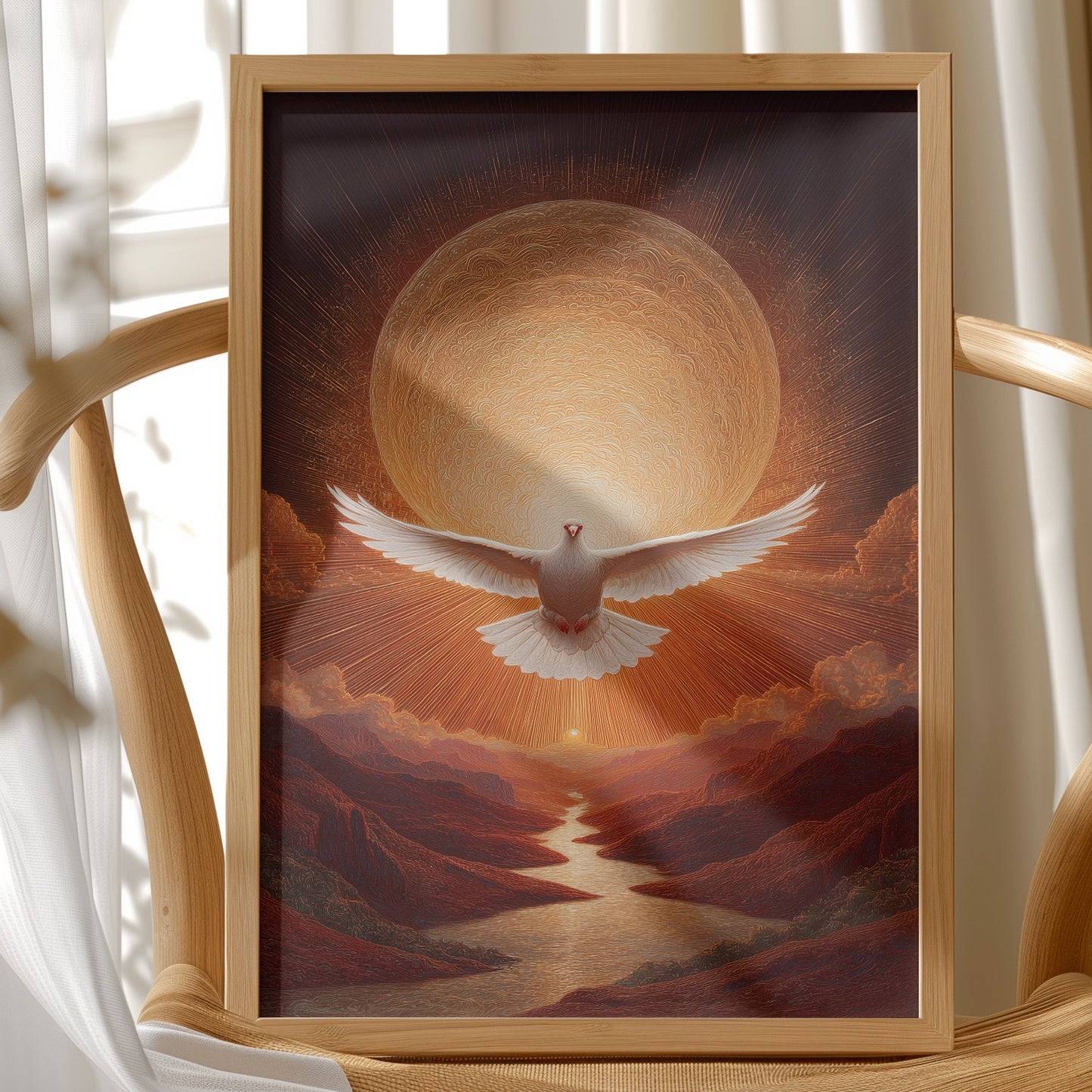 Divine Messenger Over Golden Canyon