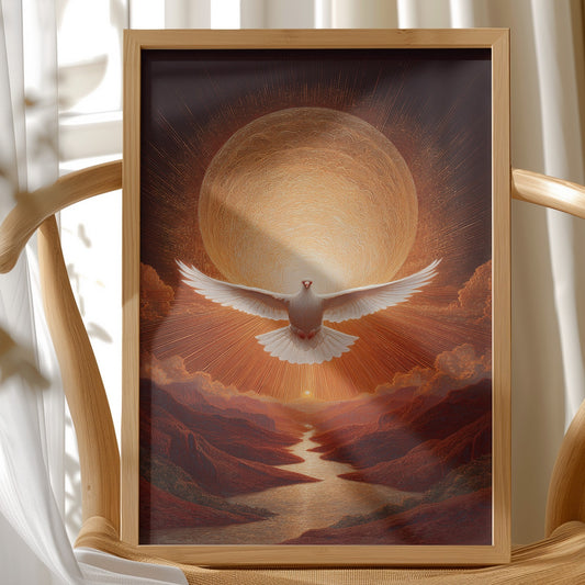 Divine Messenger Over Golden Canyon