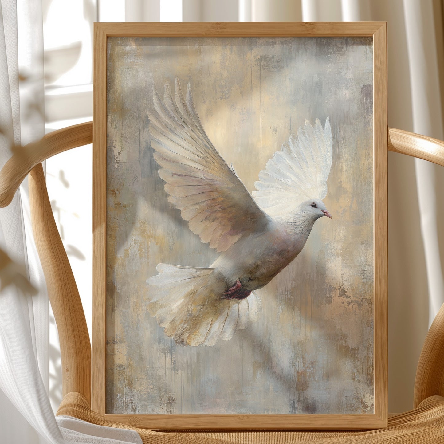 Celestial Messenger in Golden Light