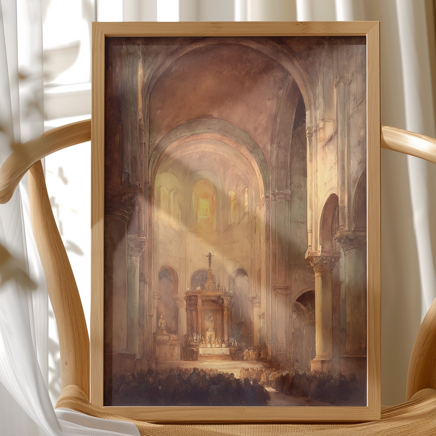 Divine Light Bathes Ancient Sanctuary