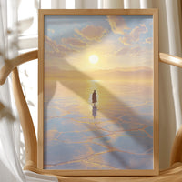 Solitary Pilgrim on Crystalline Horizon