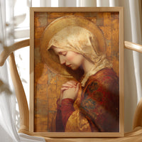 Golden Devotion in Crimson Light