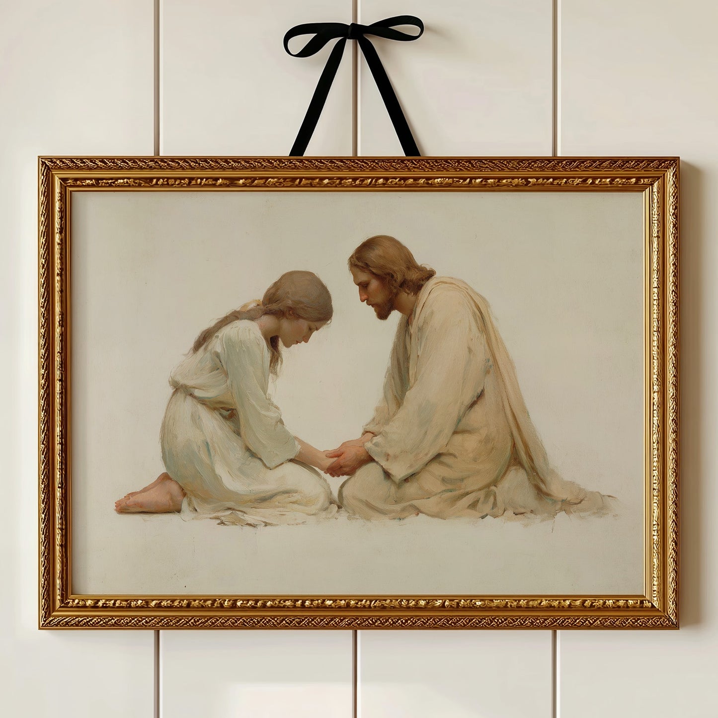 Whispered Devotion in Ivory Light