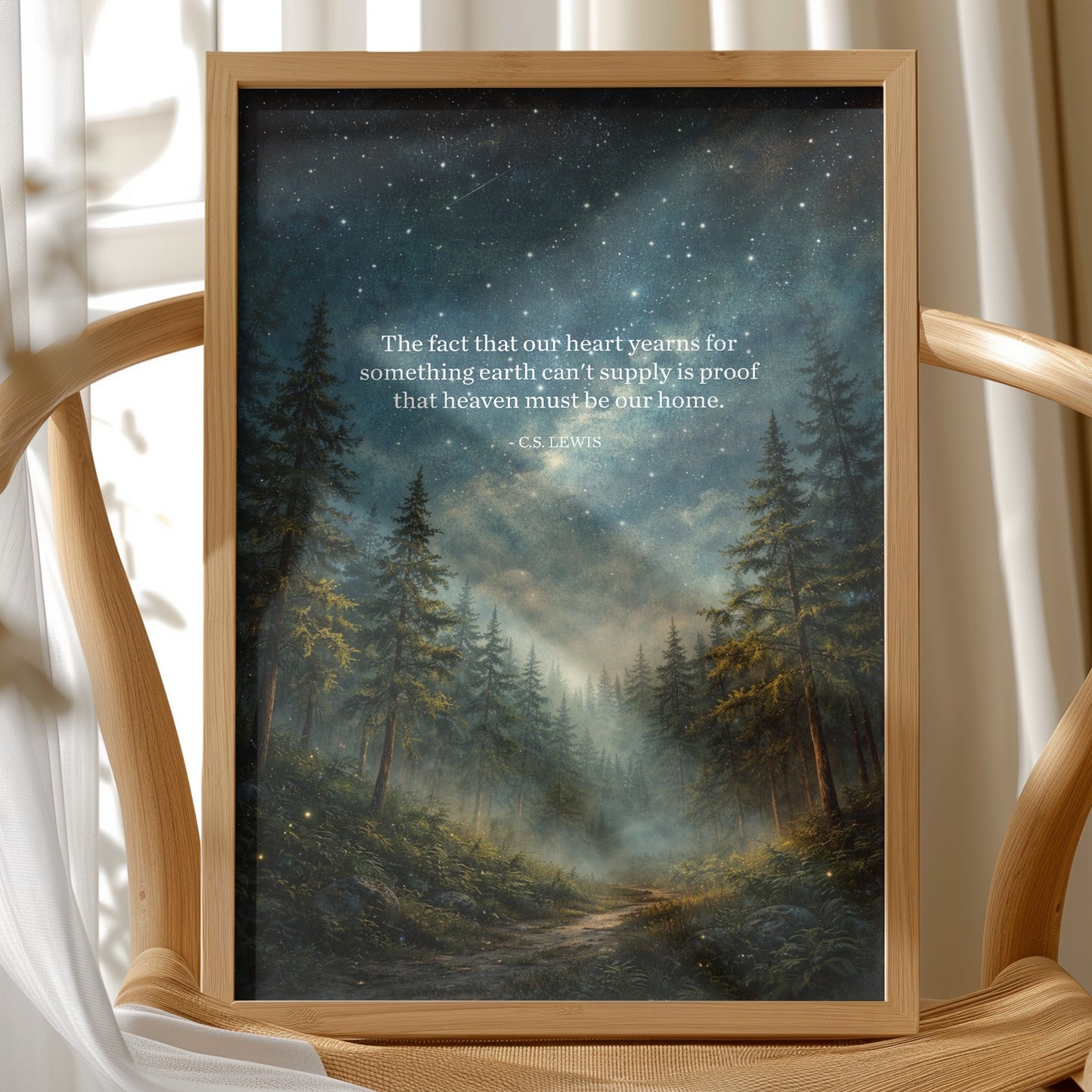 Celestial Whispers Through Ancient Pines
