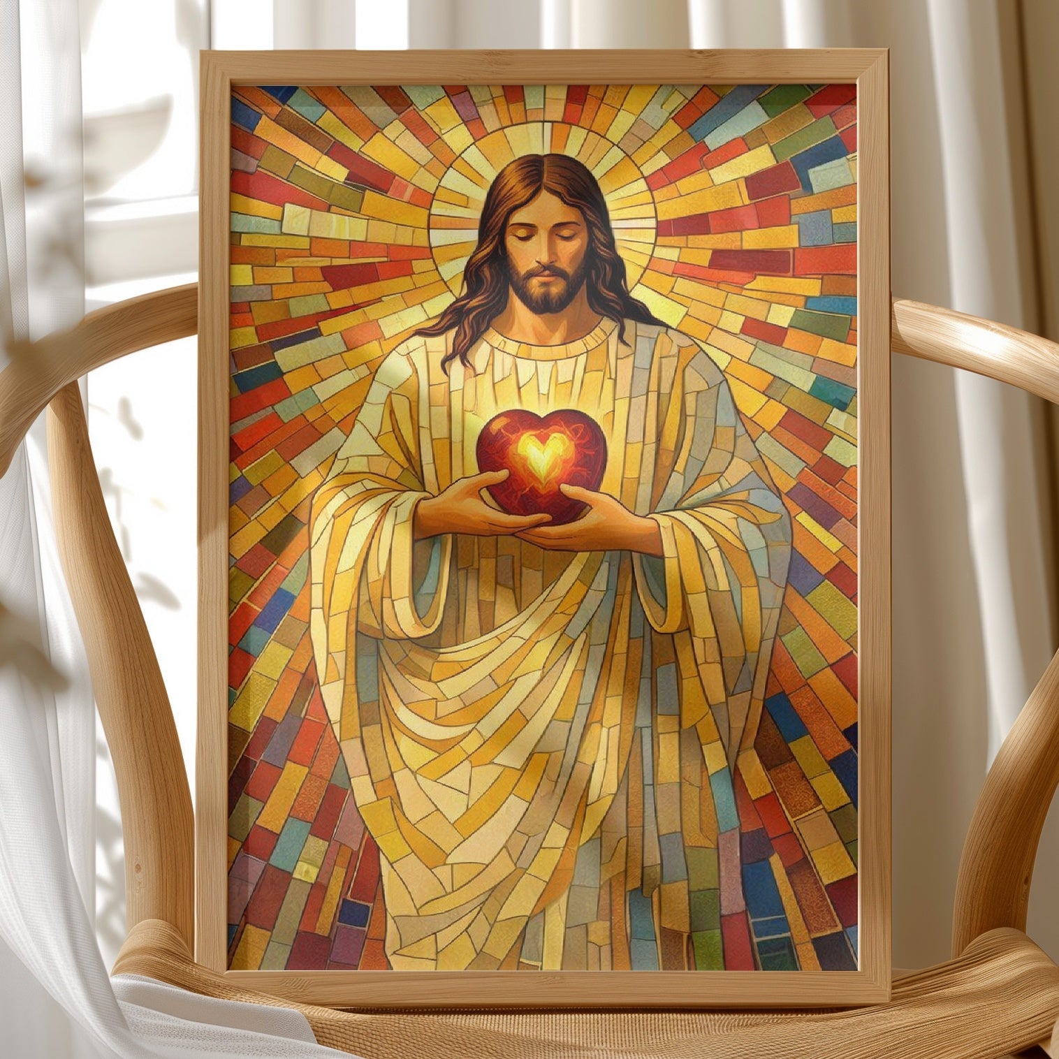 Radiant Mosaic of Divine Compassion