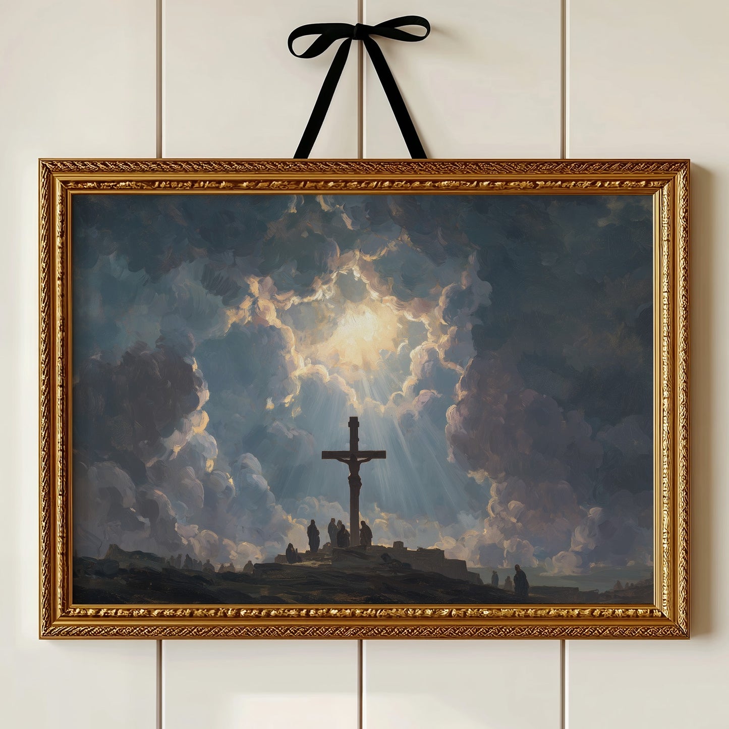 Divine Light Breaks Through Storm Clouds