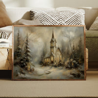 Sanctuary Glows Through Winter Mist