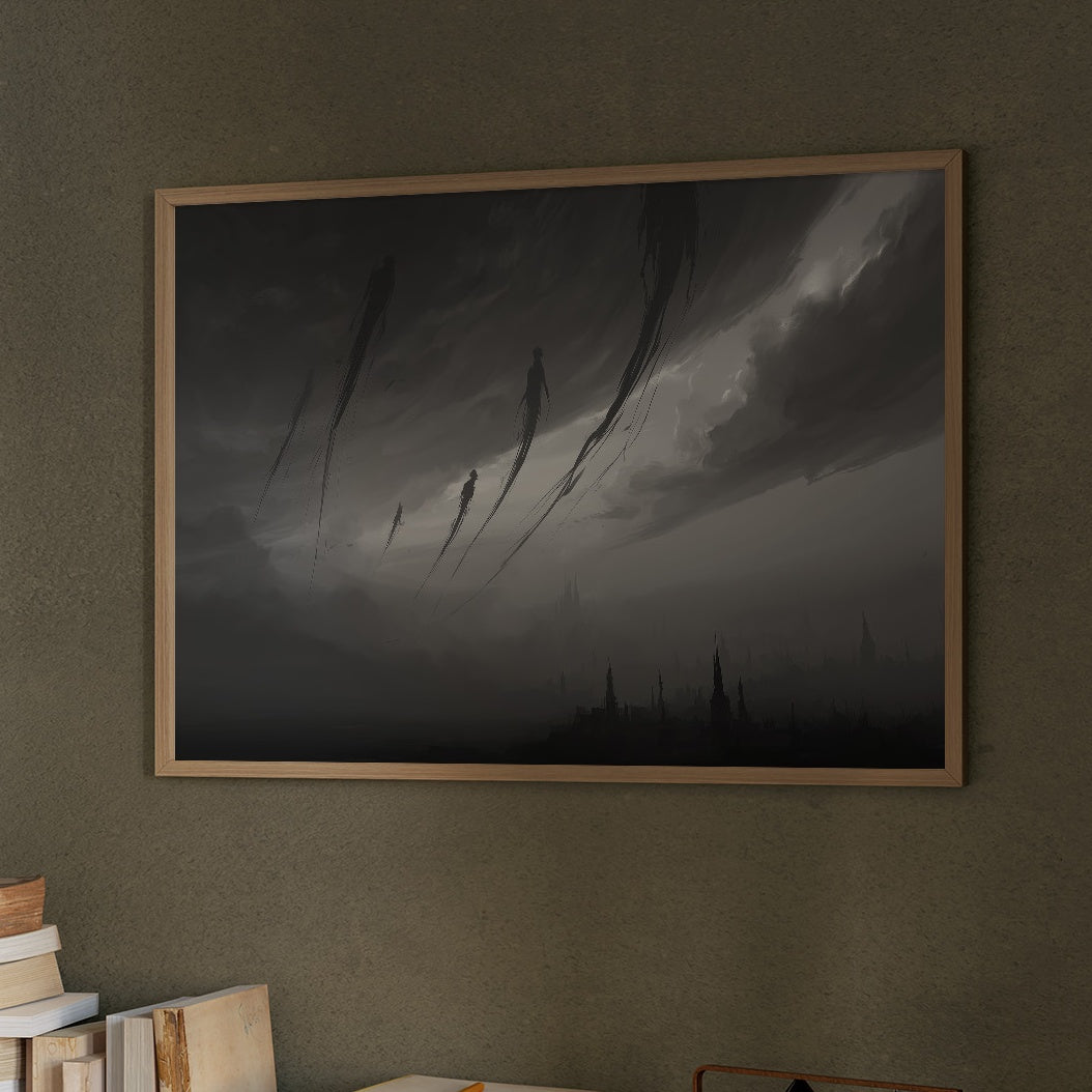 Giants Arrive Through Clouded Skies