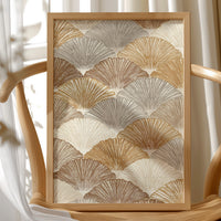 Golden Fans Unfold In Rhythm