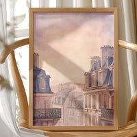 Parisian Rooftops Blush With Dawn