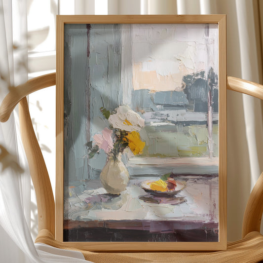 Morning Stillness On White Linen