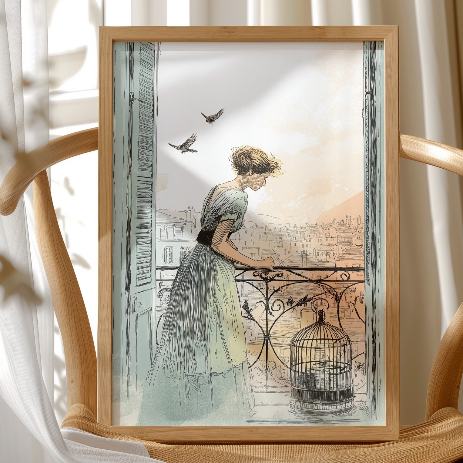 Morning Opens The Birdcage Door