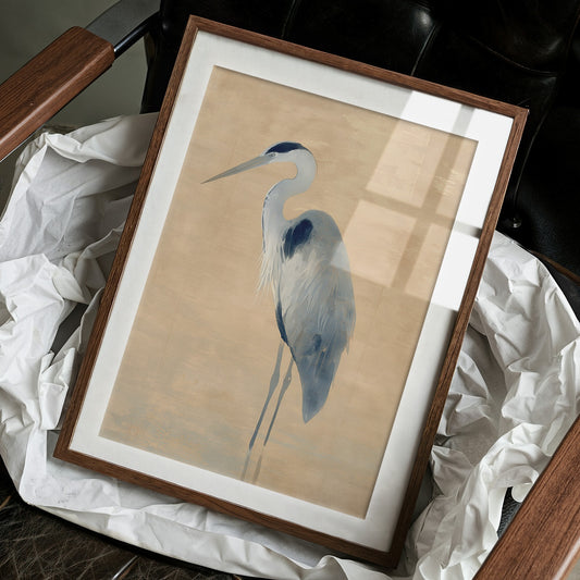 Blue Heron's Morning Meditation Scene