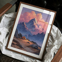 Lone Tent Under Crimson Peaks