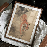 Silent Steps Through Misty Bamboo