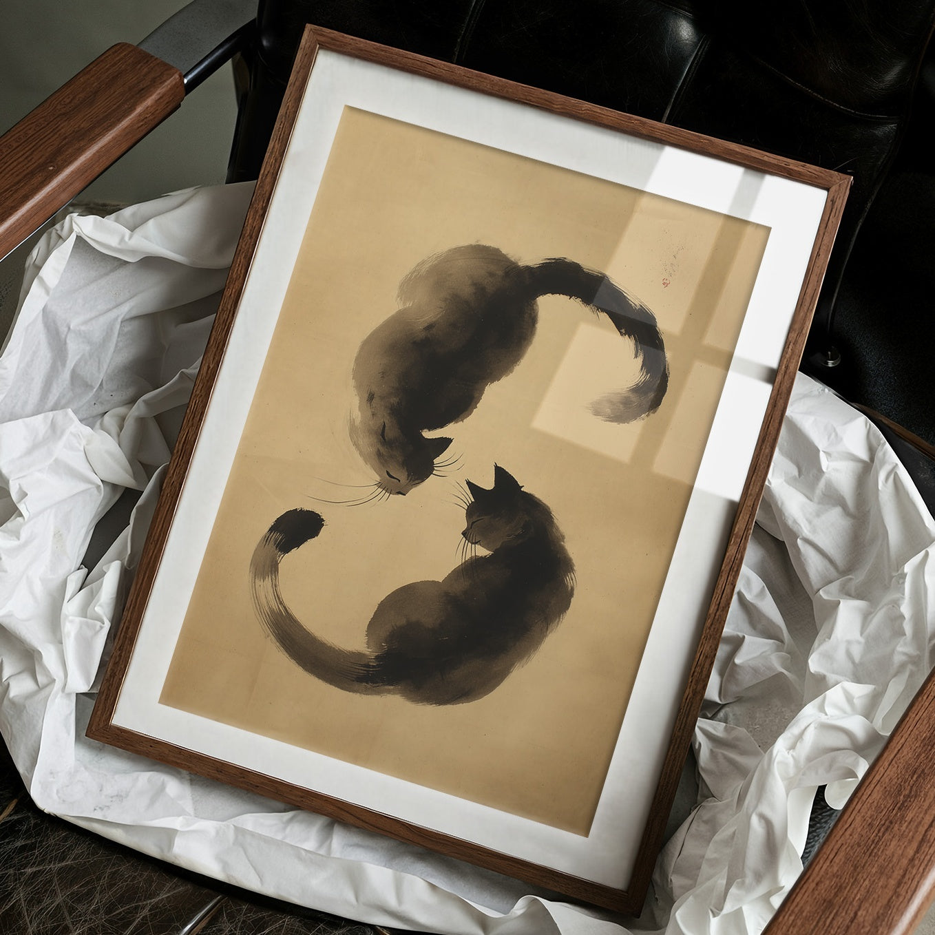 Feline Brushstrokes Share Quiet Secrets