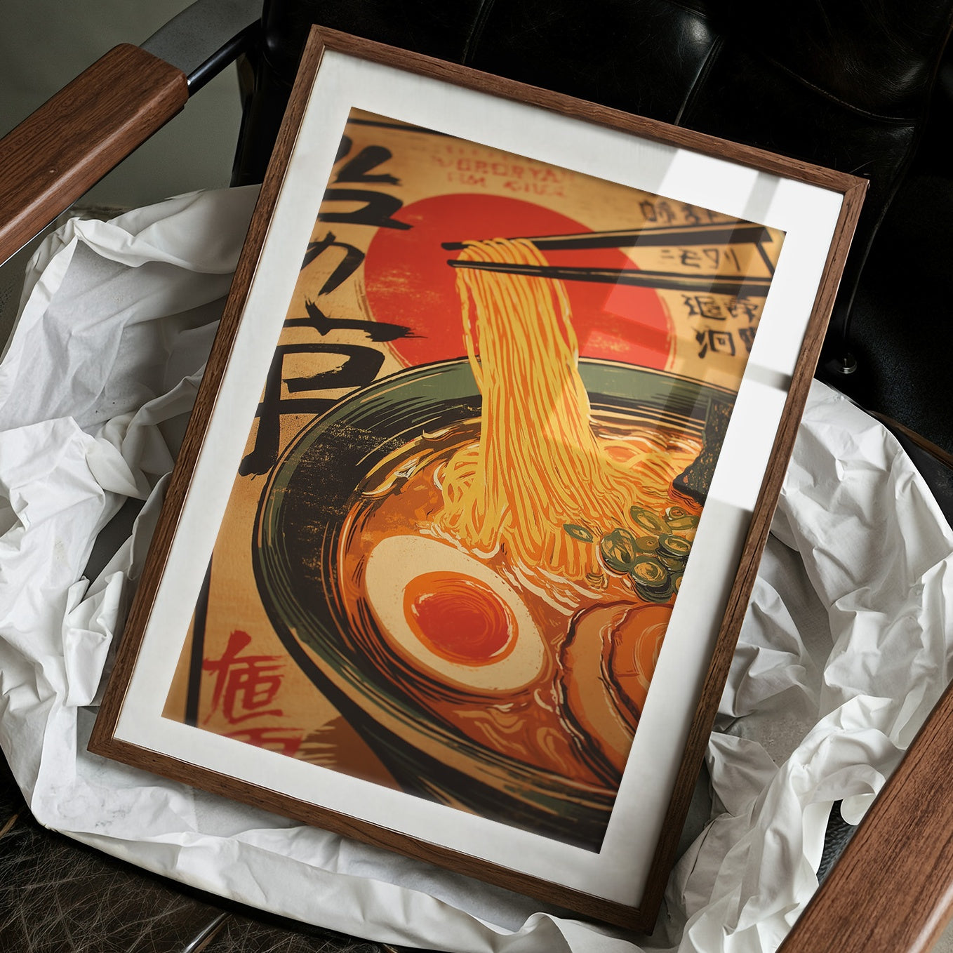 Golden Noodles Dance In Sunset Bowl