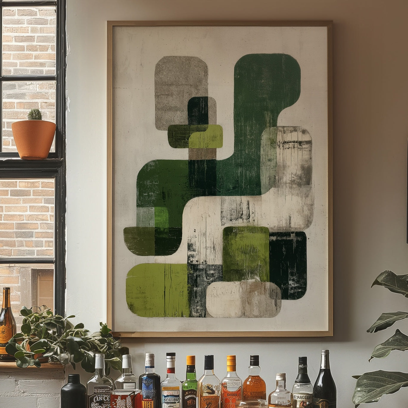 Moss Shapes Dance In Morning Light