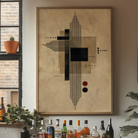 Lines Dance In Modernist Light