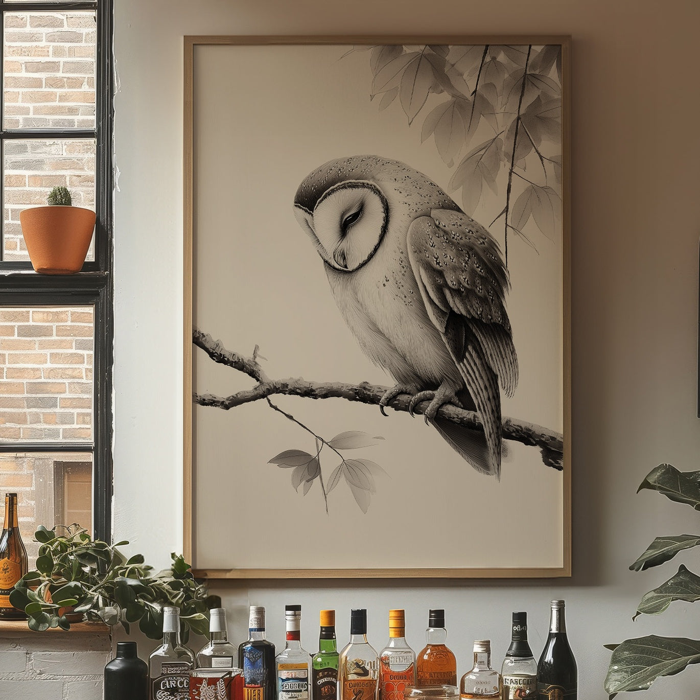 Twilight Perch In Gentle Gray