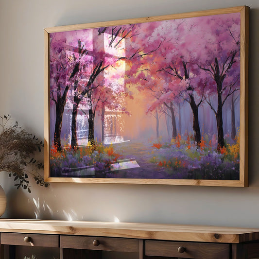 Cherry Blossoms Paint The Dawn Path