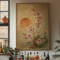 Cherry Blossoms Dance With Setting Sun