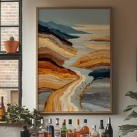 Desert Rivers Carve Golden Paths