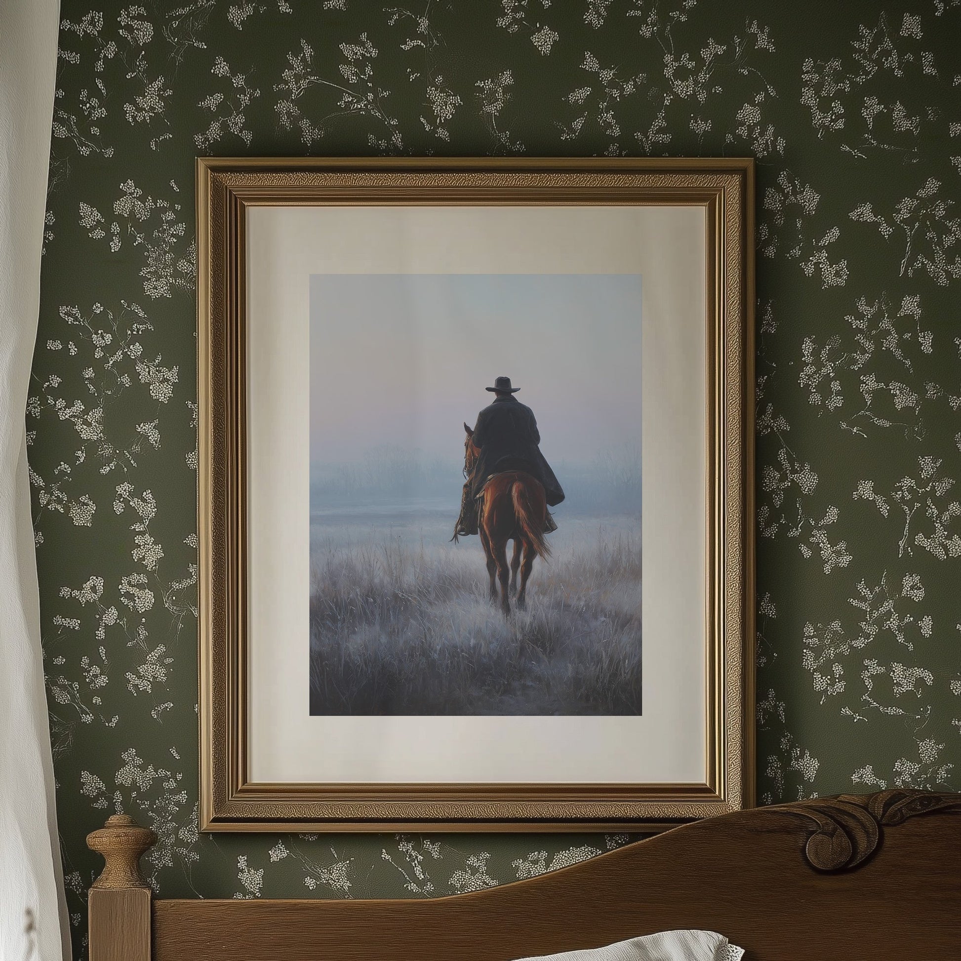 Dawn Rider On Misty Plains