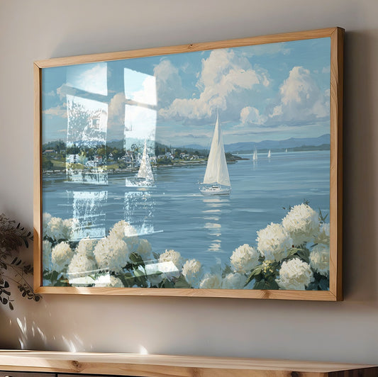 Hydrangeas Bloom By Sailing Waters