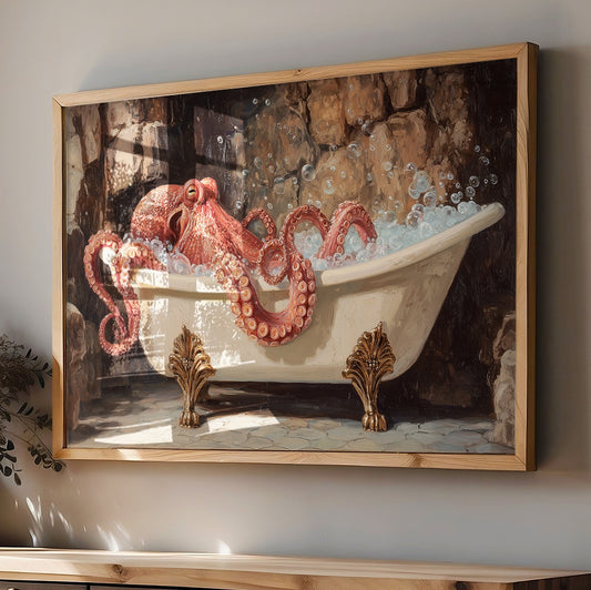 Crimson Tentacles In Vintage Bath