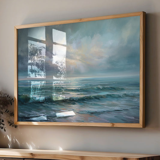 Ocean Breaths Between Storm Clouds