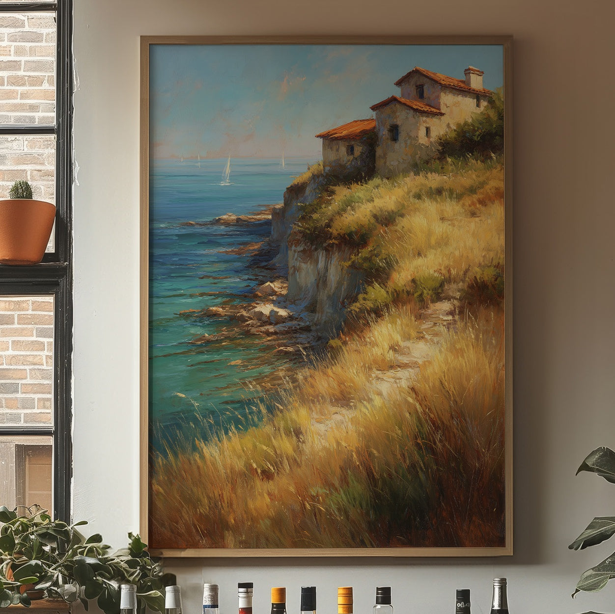 Mediterranean Cliffs Catch Summer Light