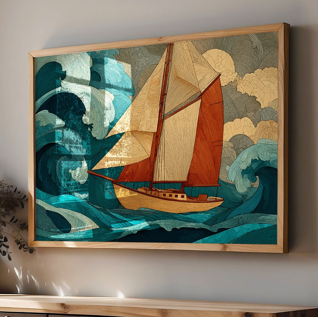 Sailing Through Teal Tempests