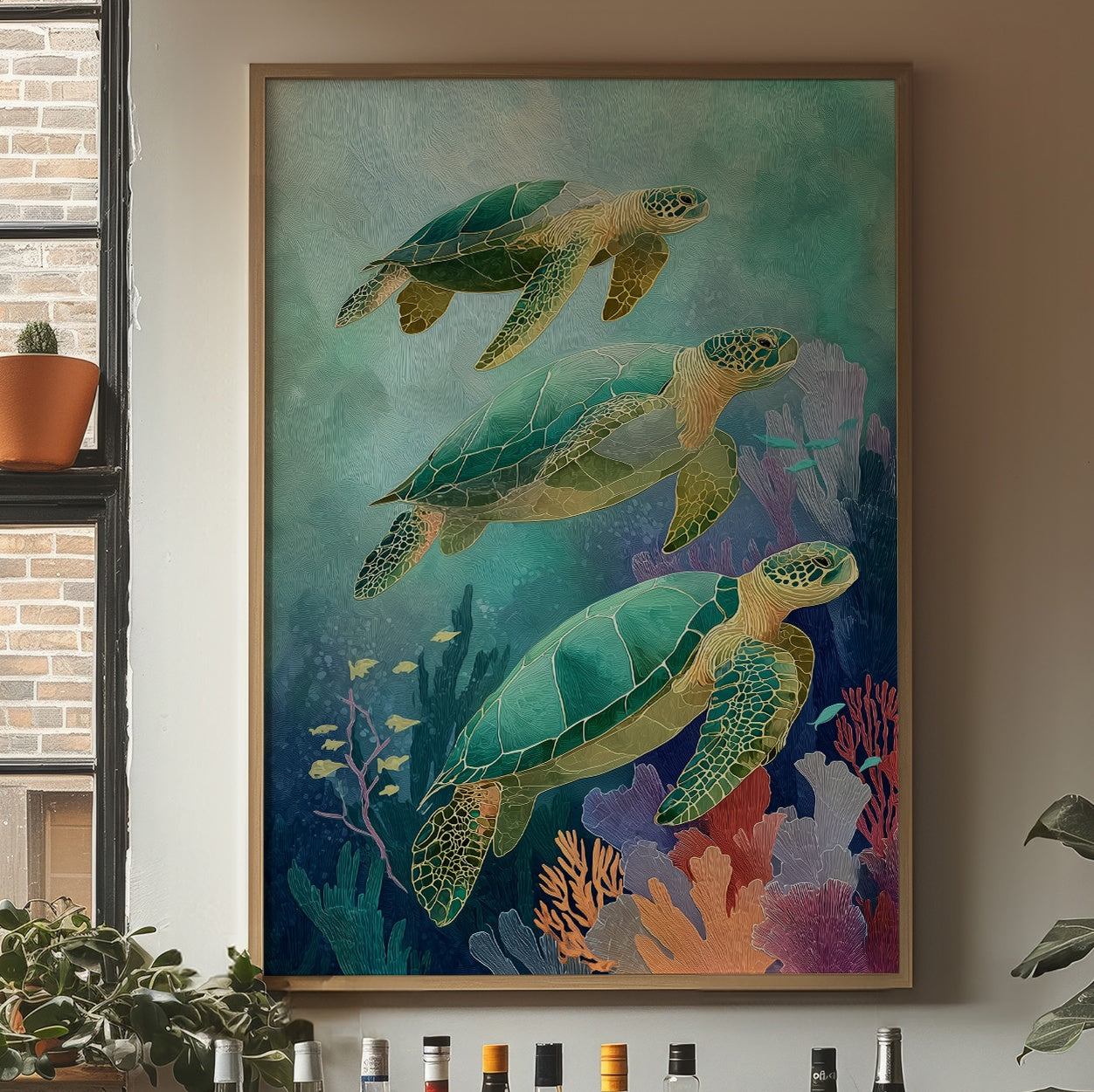 Sea Dancers In Coral Light