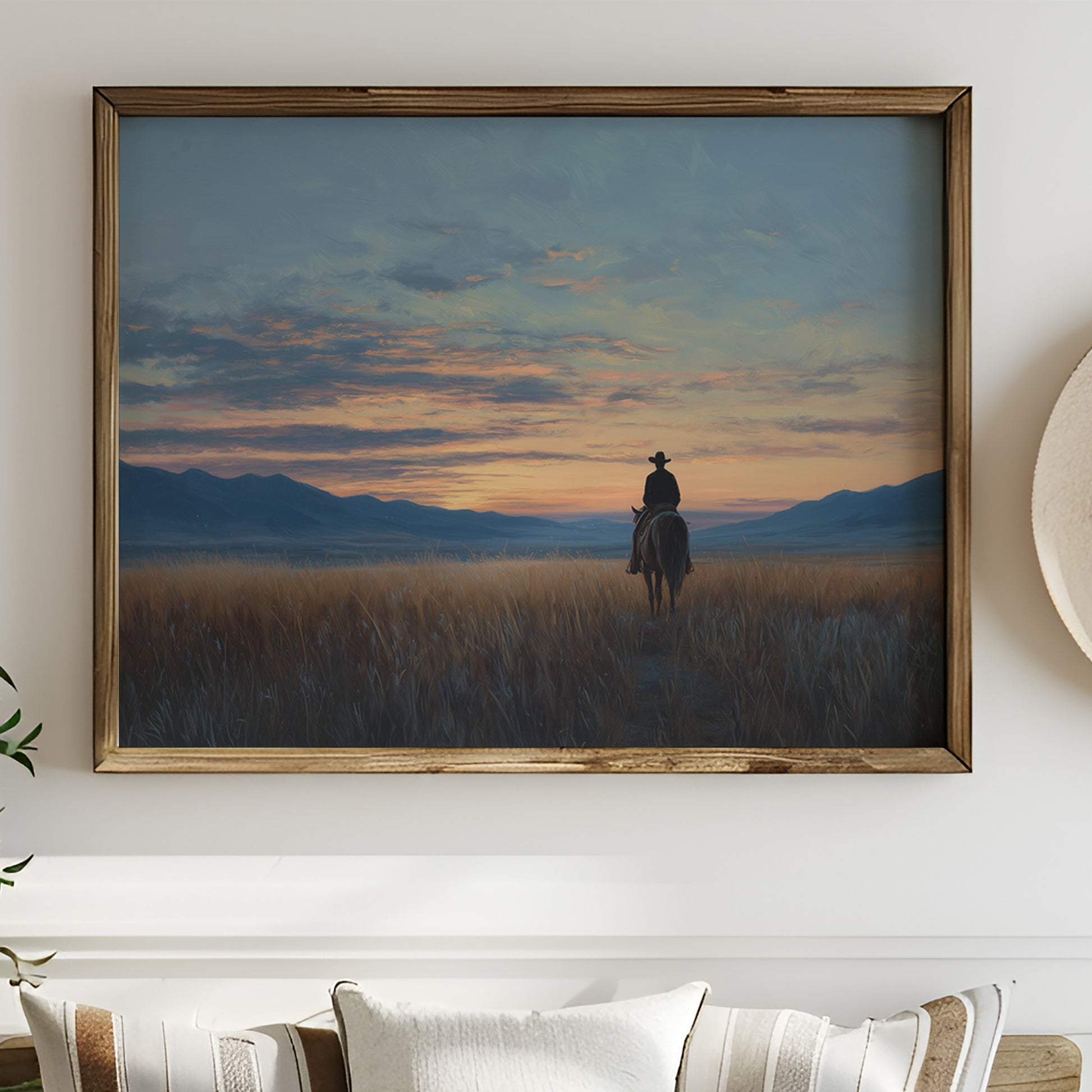 Twilight Journey Through Amber Prairie