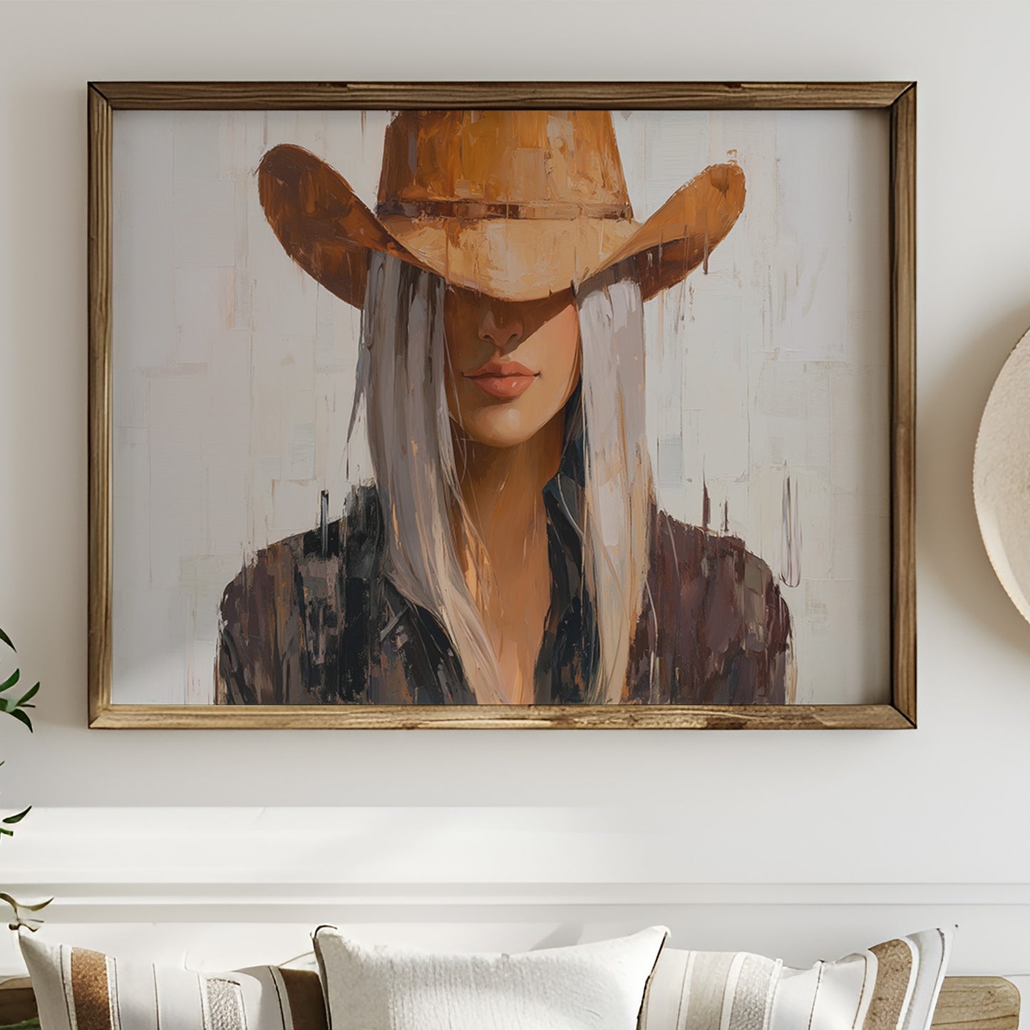 Western Shadows Cast in Palette Knife