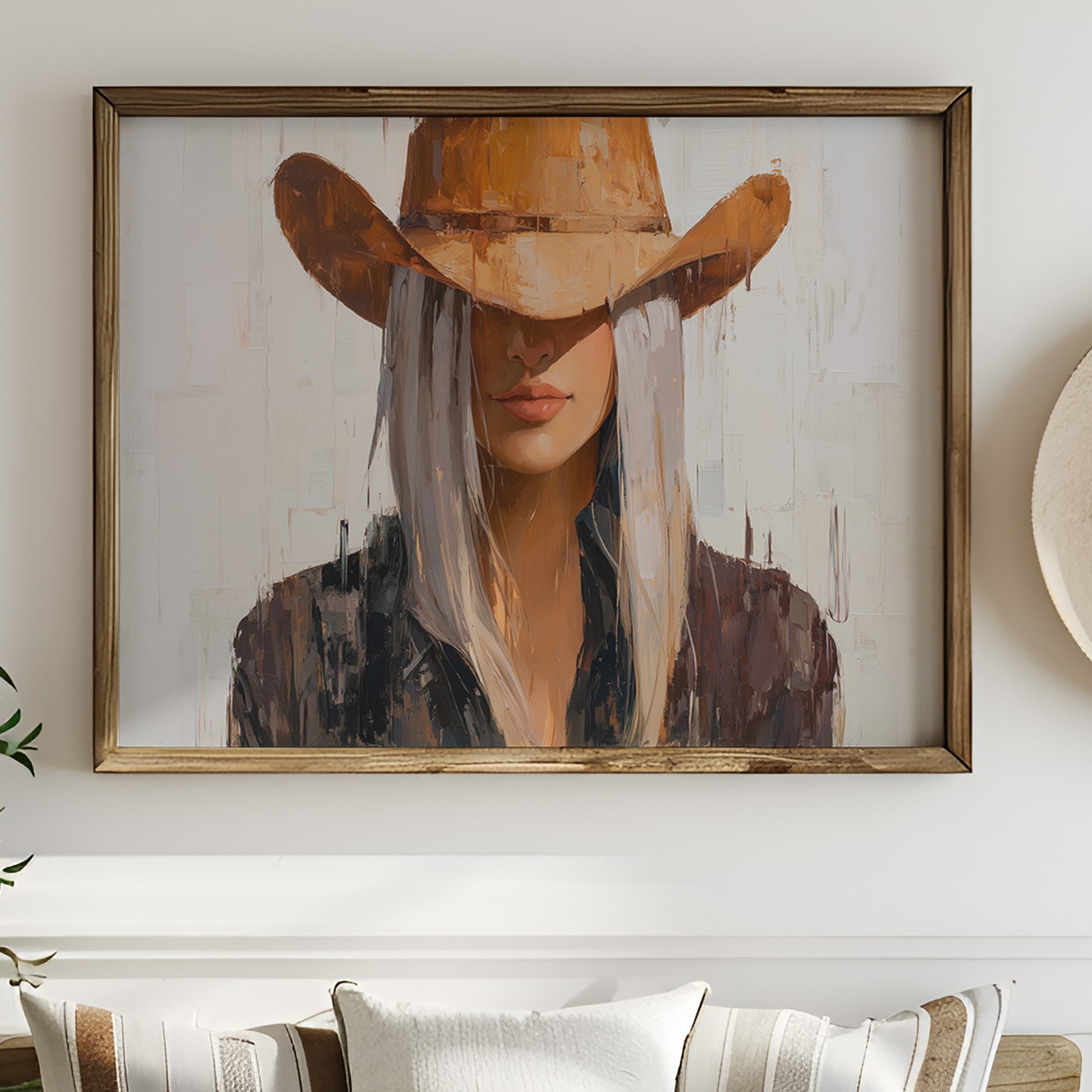 Western Shadows Cast in Palette Knife