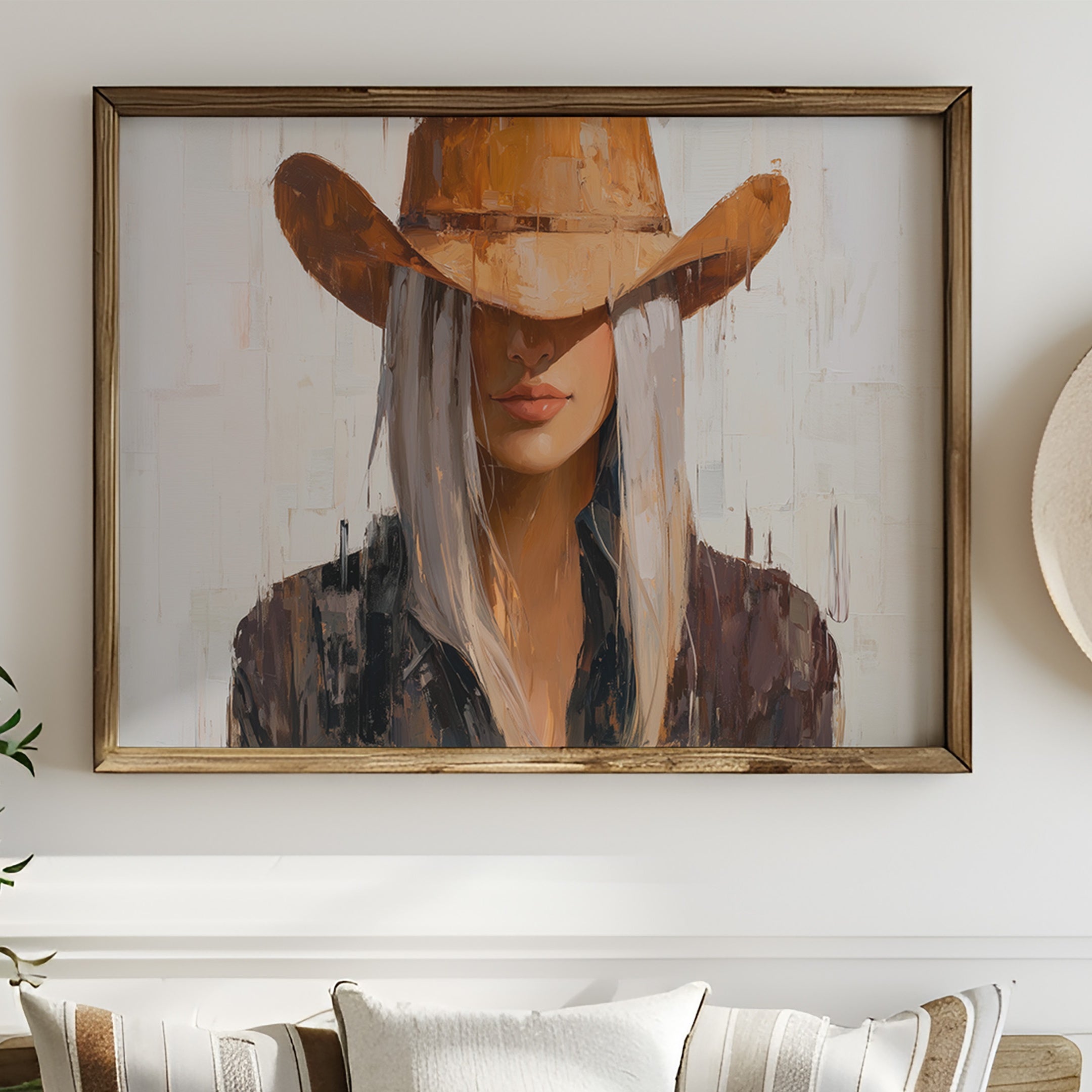 Western Shadows Cast in Palette Knife